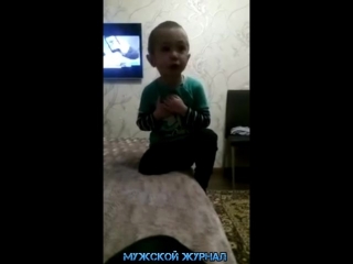the boy teaches his mother how to talk to him)))