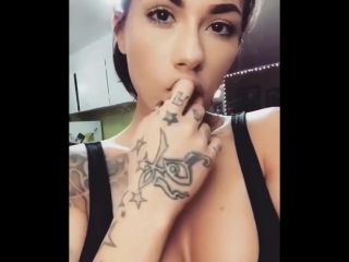 cool baby hot sucks and licks her finger, non-porn, sexy, boobs, ass