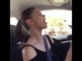 vociferous beauty behind the wheel, with a working hot mouth, non-porn, sexy tits, ass